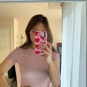 Zara dusty pink tshirt